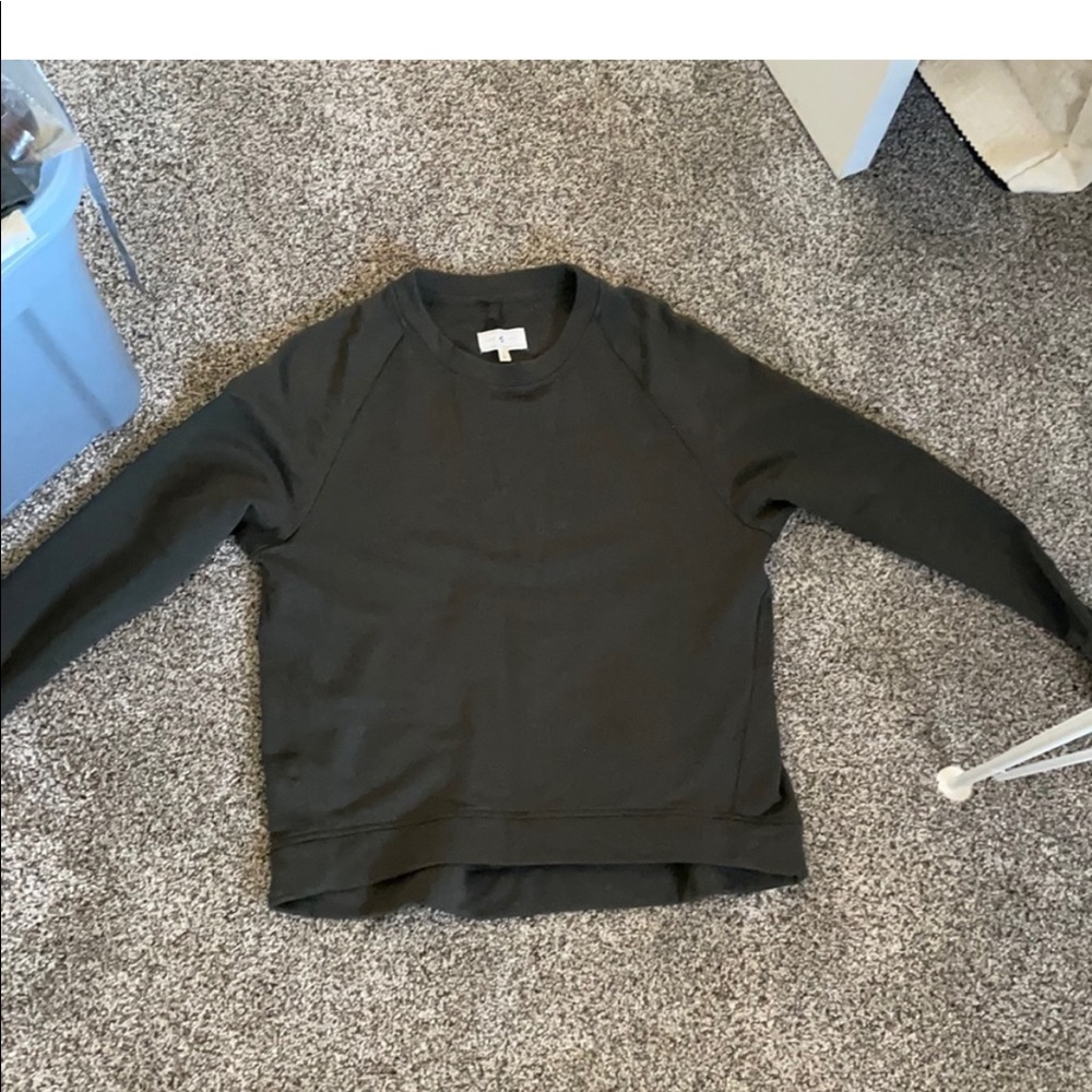 NWOT Lou and Grey Olive Sweatshirt and Short Set